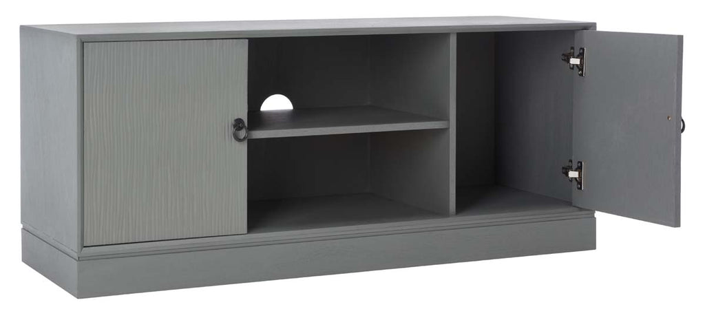 Safavieh Aliyah 2Dr 1 Shelf Media Stand - Distressed Grey