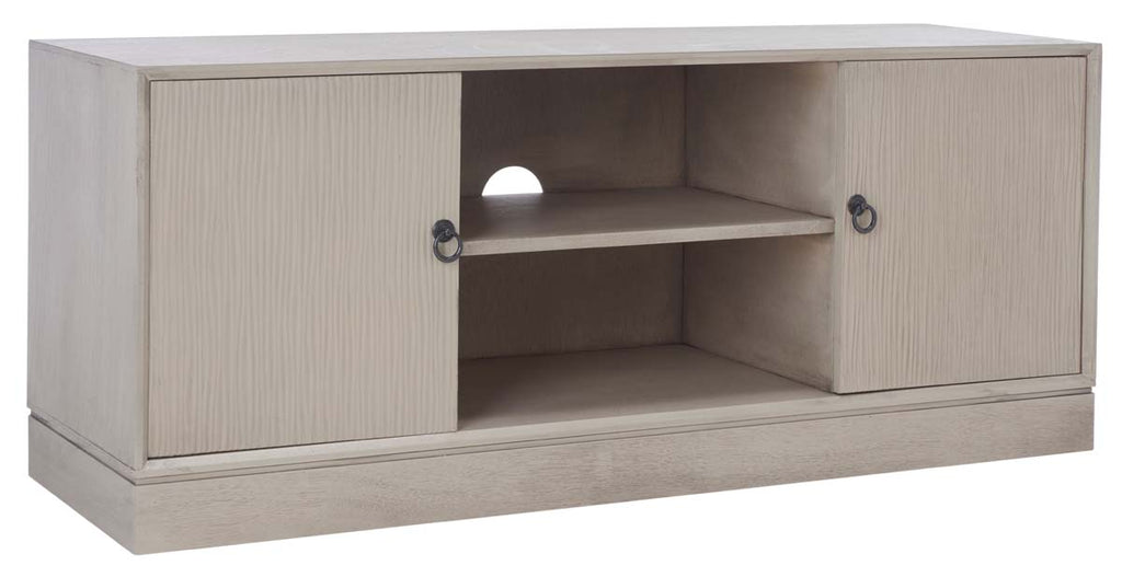 Safavieh Aliyah 2Dr 1 Shelf Media Stand - Greige