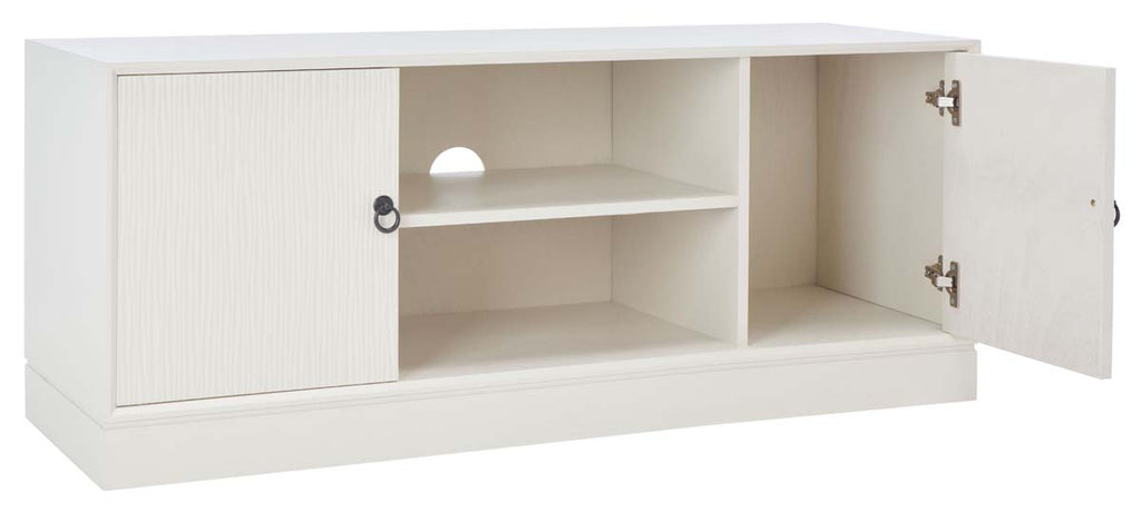 Safavieh Aliyah 2Dr 1 Shelf Media Stand - White