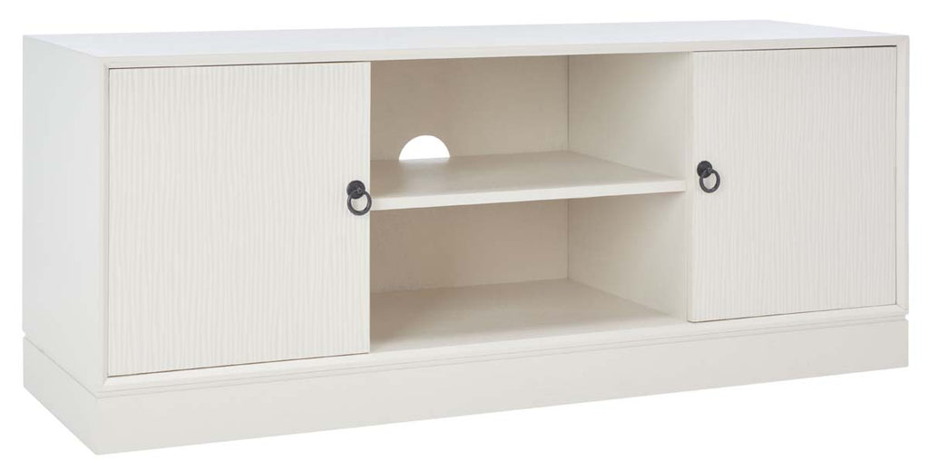 Safavieh Aliyah 2Dr 1 Shelf Media Stand - White