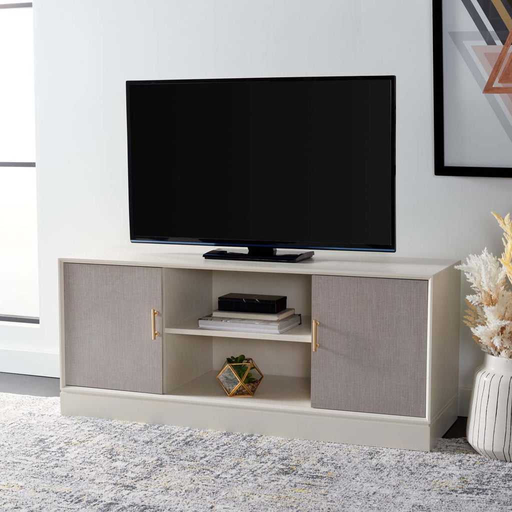 Safavieh Estella 2Dr 1 Shelf Media Stand - White