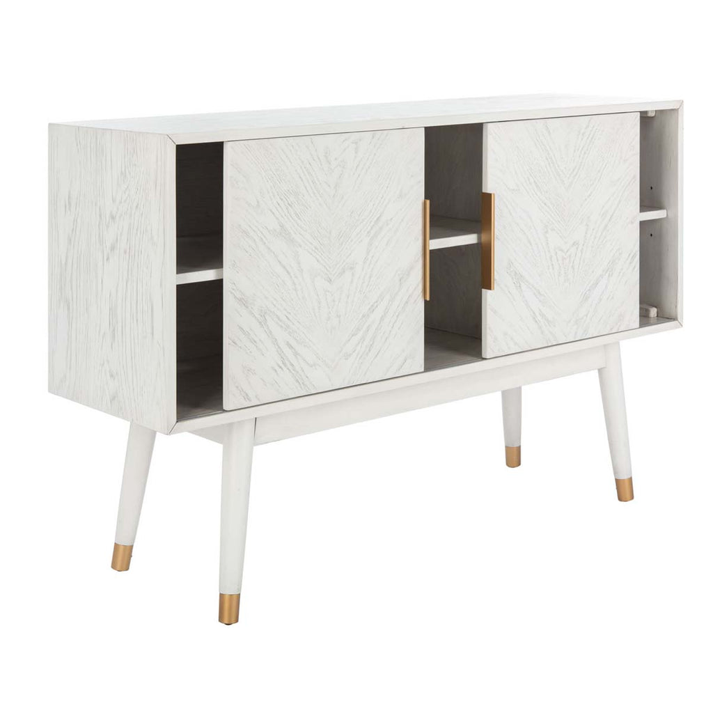 Safavieh Ligia 2 Door Media Stand - White Washed