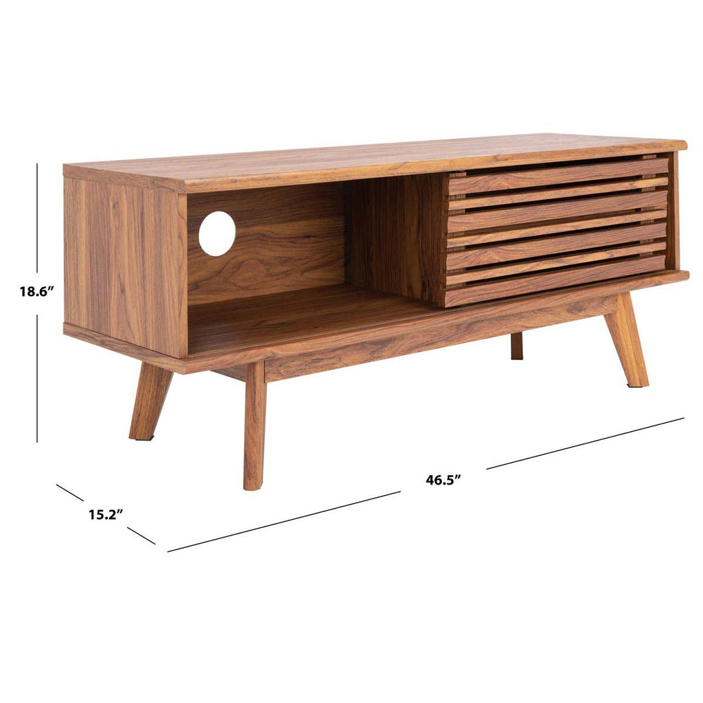 Safavieh Aurelio 1 Shelf Media Stand - Walnut