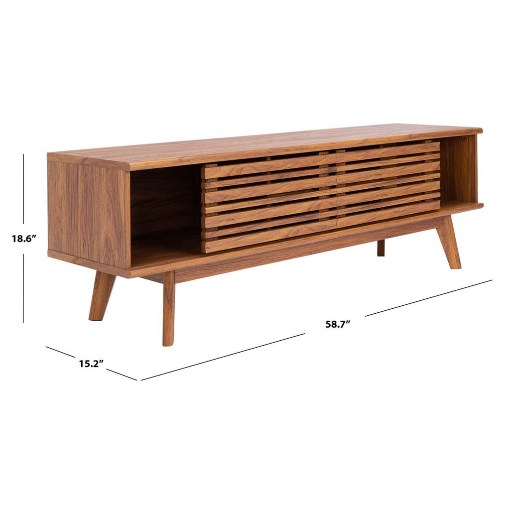 Safavieh Esma 1 Shelf Media Stand - Walnut