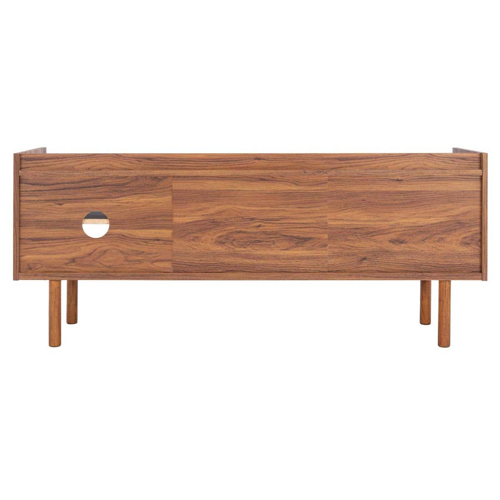 Safavieh Safiya 2 Shelf Media Stand - Walnut/White