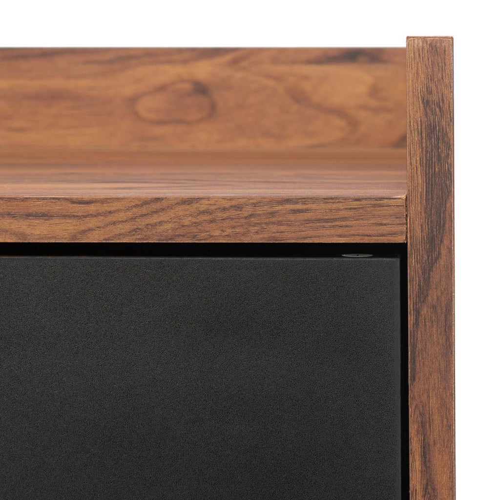 Safavieh Diara 1 Shelf Media Stand - Walnut/Black