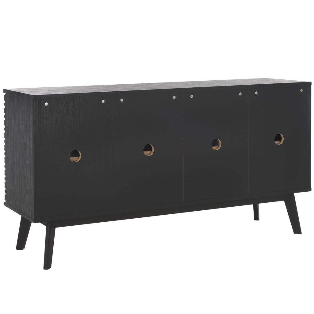 Safavieh Atlantes 4 Door 4 Shelf Media Stand - Black