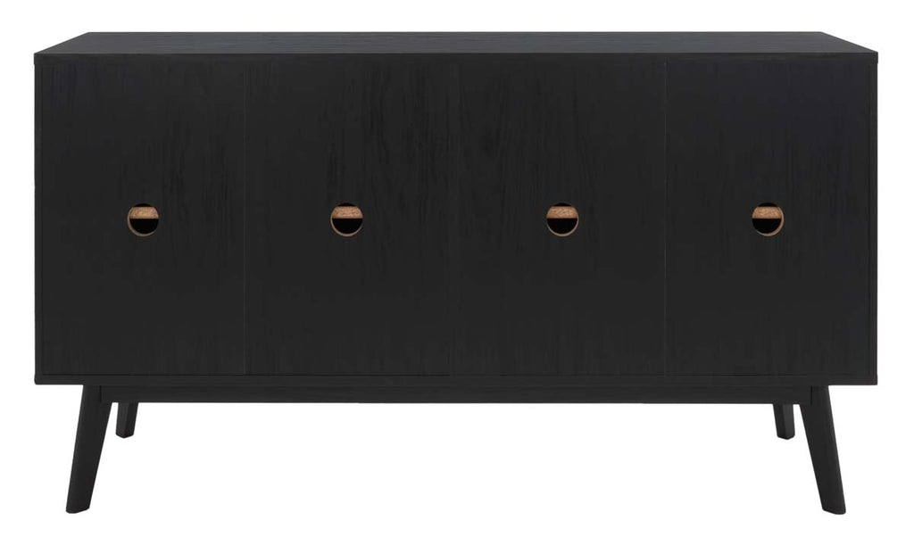 Safavieh Helena 4 Door 4 Shelf Media Stand - Black