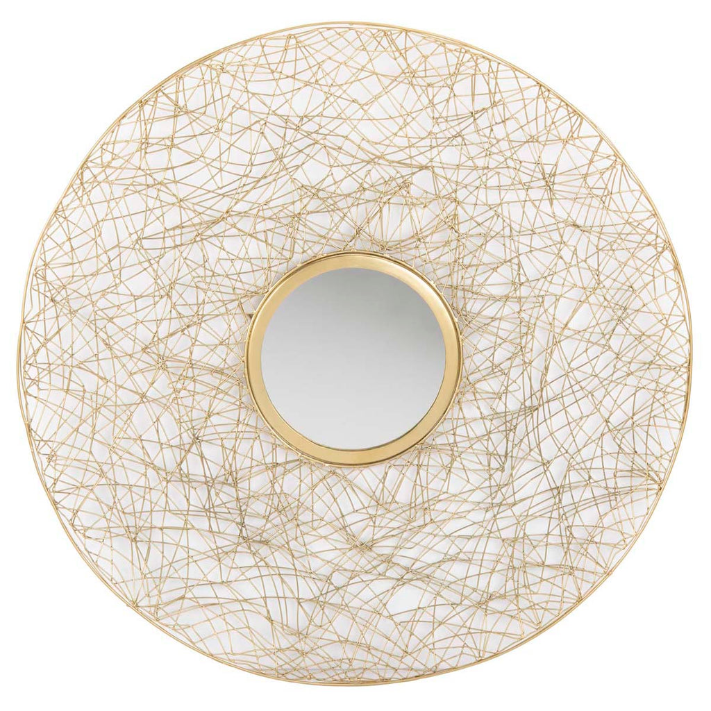 Safavieh Harner Mirror - Shiny Brass Finish