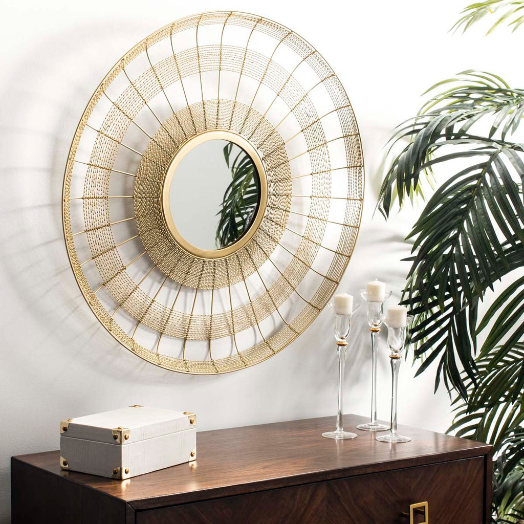 Safavieh Acton Mirror - Shiny Brass Finish