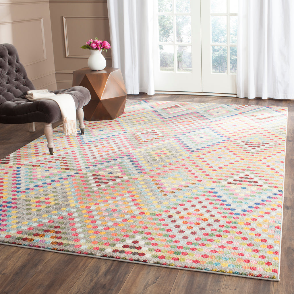 Safavieh Monaco Rug Collection MNC204F - Multi / Beige