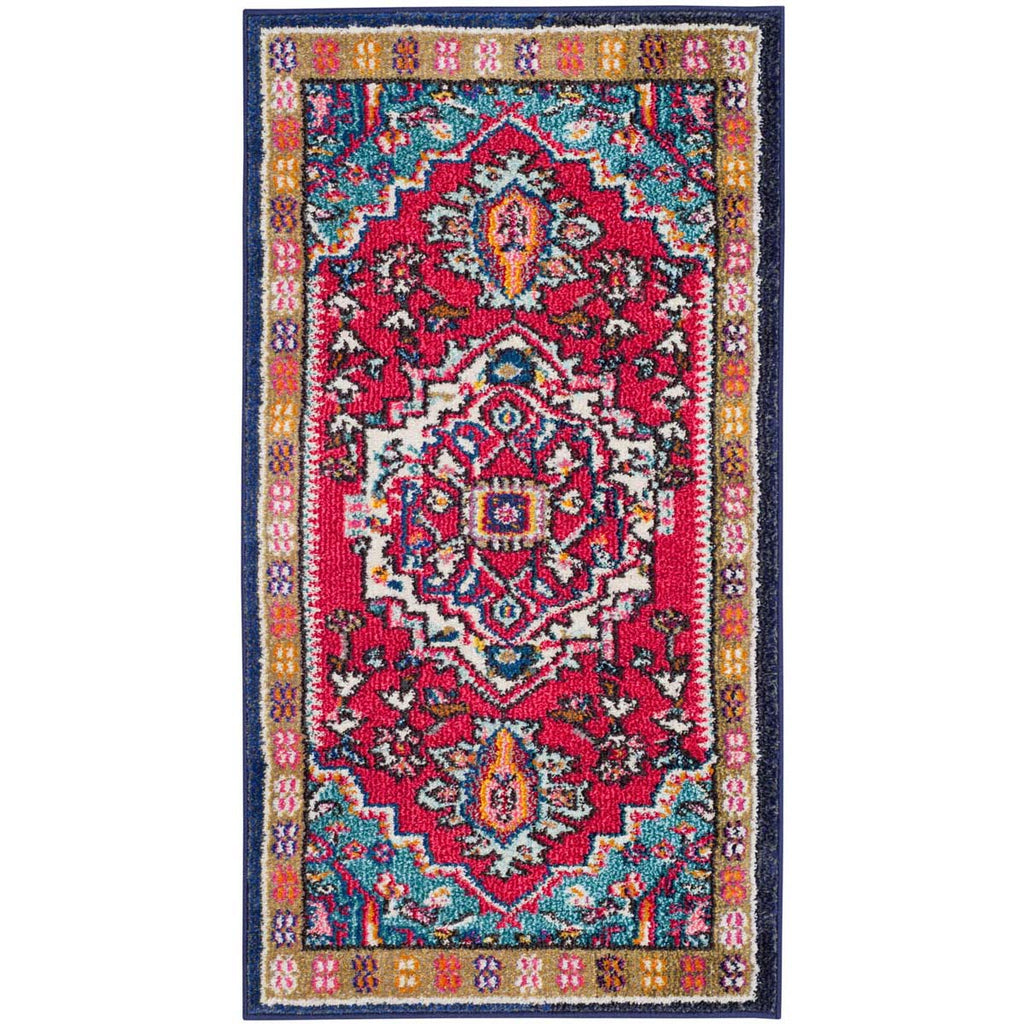 Safavieh Monaco Rug Collection MNC207C - Red / Turquoise