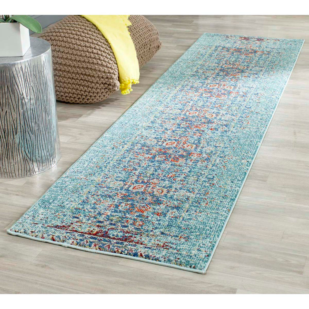 Safavieh Monaco Rug Collection MNC208J - Blue / Multi