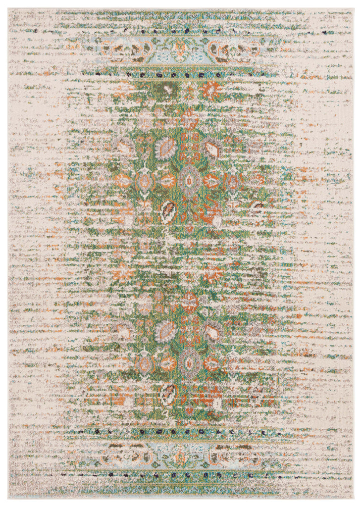 Safavieh Monaco Rug Collection: MNC208Y - Green / Ivory