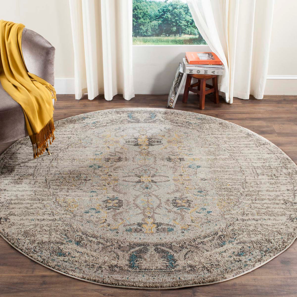 Safavieh Monaco Rug Collection MNC209G - Grey / Multi