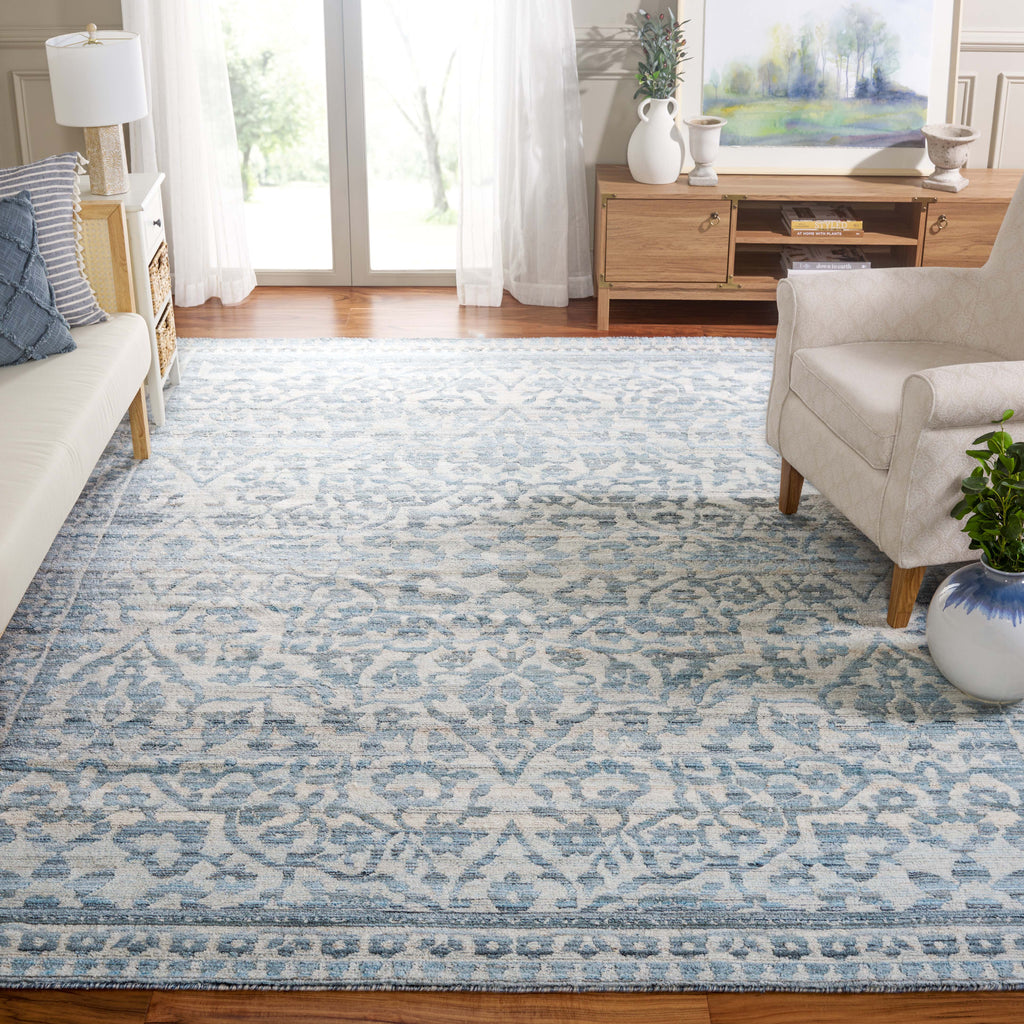 Safavieh Marquee Rug Collection: MRQ109M - Blue / Grey