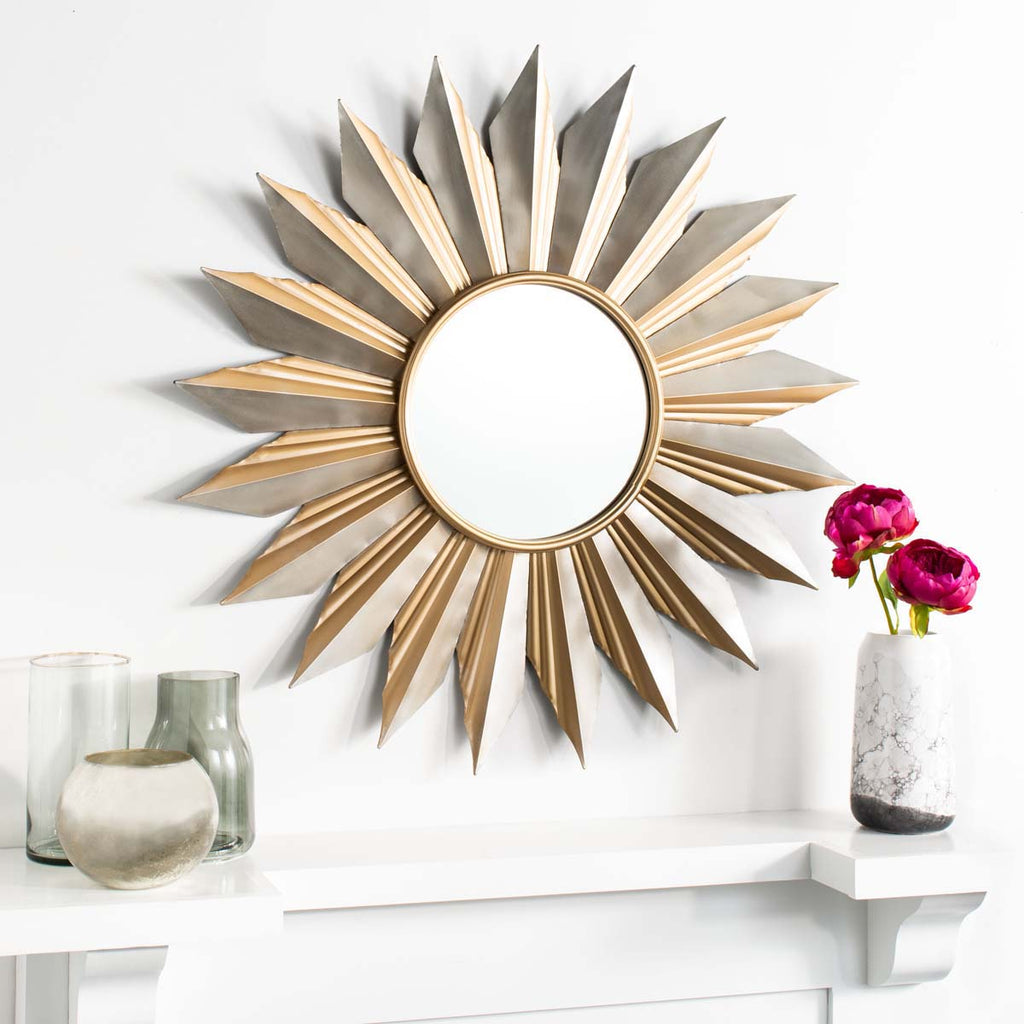 Safavieh Bianca Sunburst Mirror - Gold