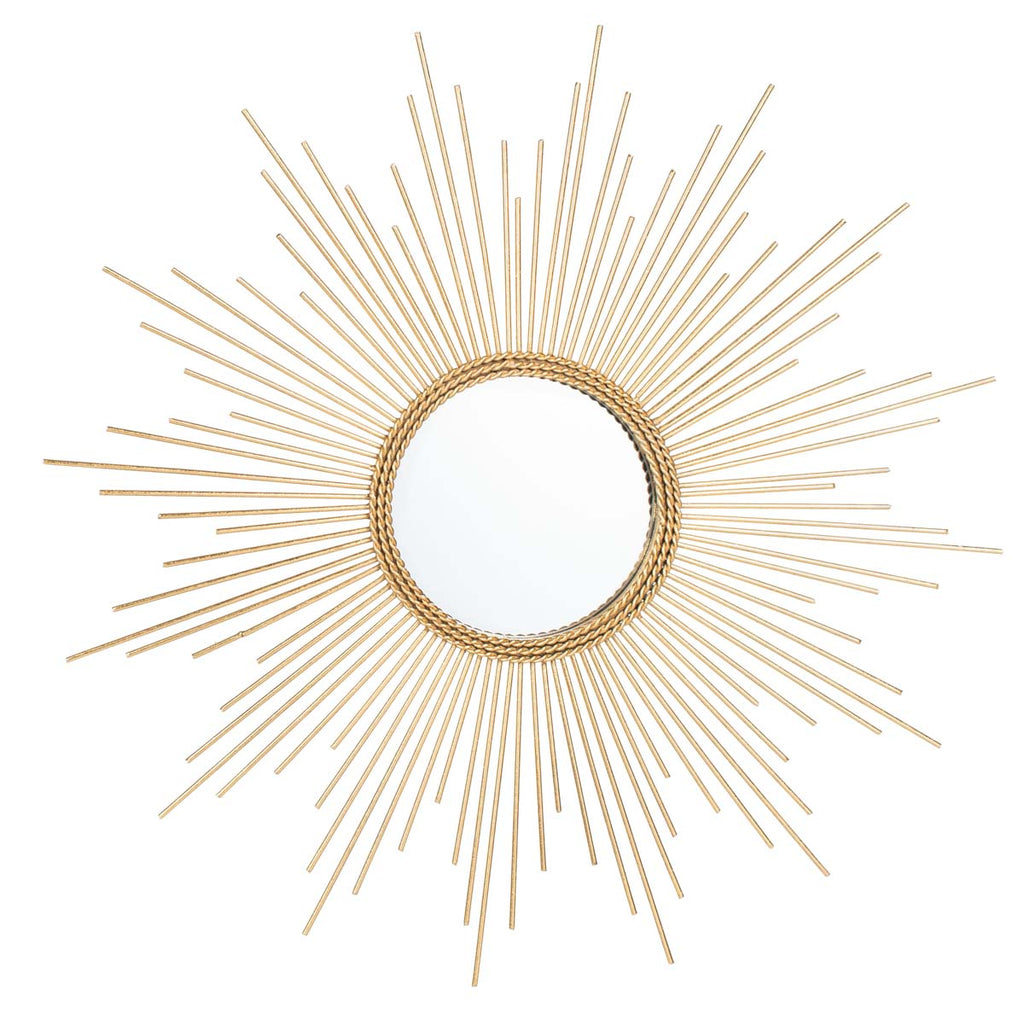 Safavieh Nahla Sunburst Mirror - Gold Leaf