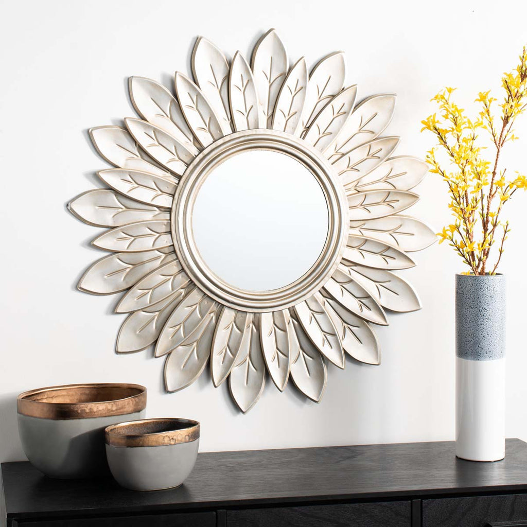 Safavieh Alba Sunburst Mirror - Champagne