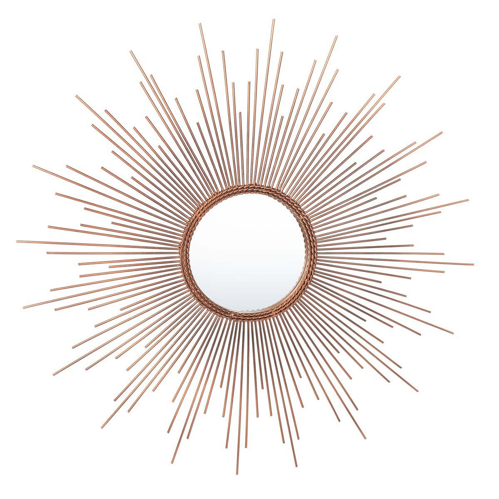 Safavieh Genevieve Sunburst Mirror - Copper