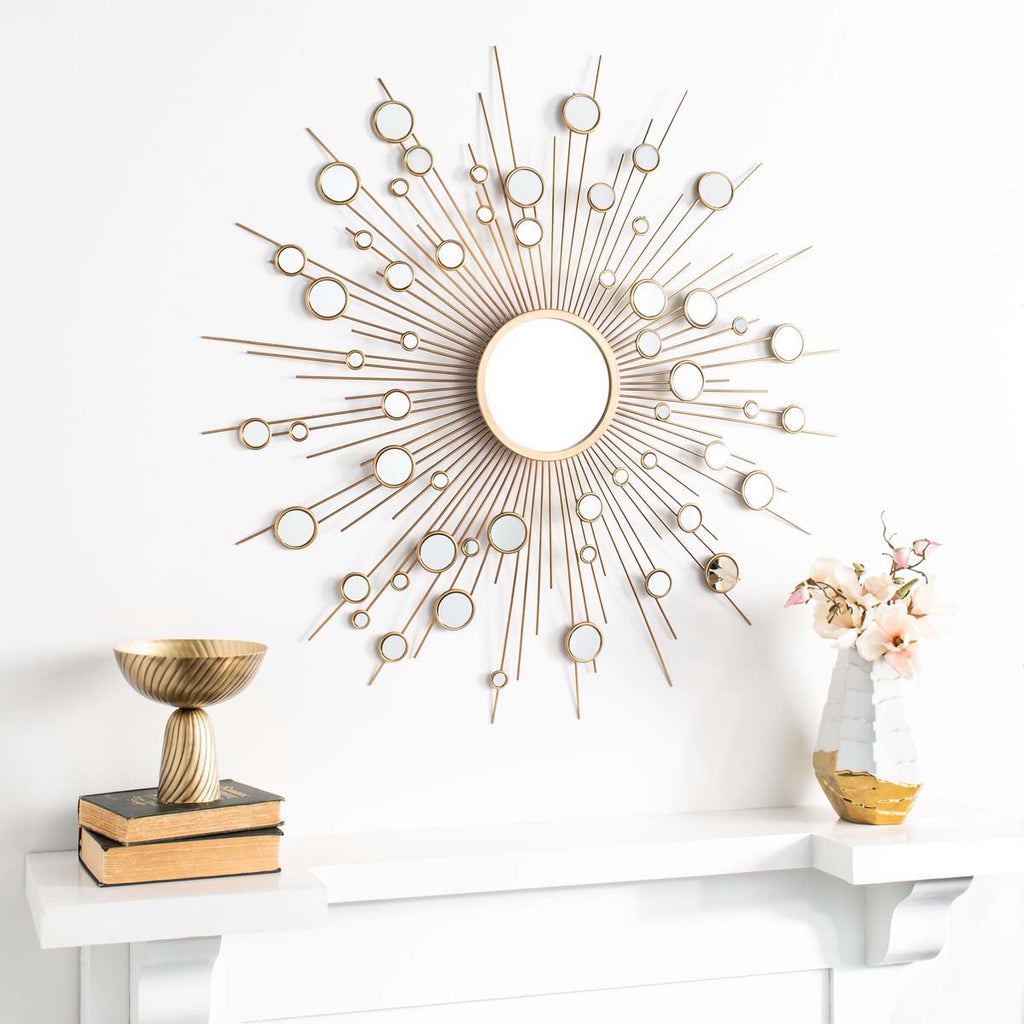 Safavieh Ariah Sunburst Mirror - Gold