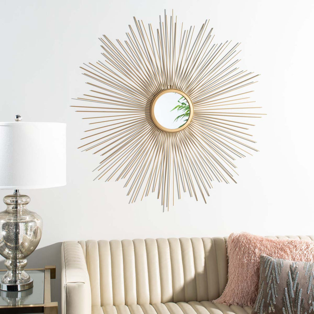 Safavieh Arlo Sunburst Mirror - Gold