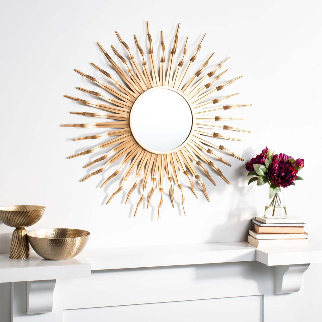 Safavieh Naya Sunburst Mirror - Gold