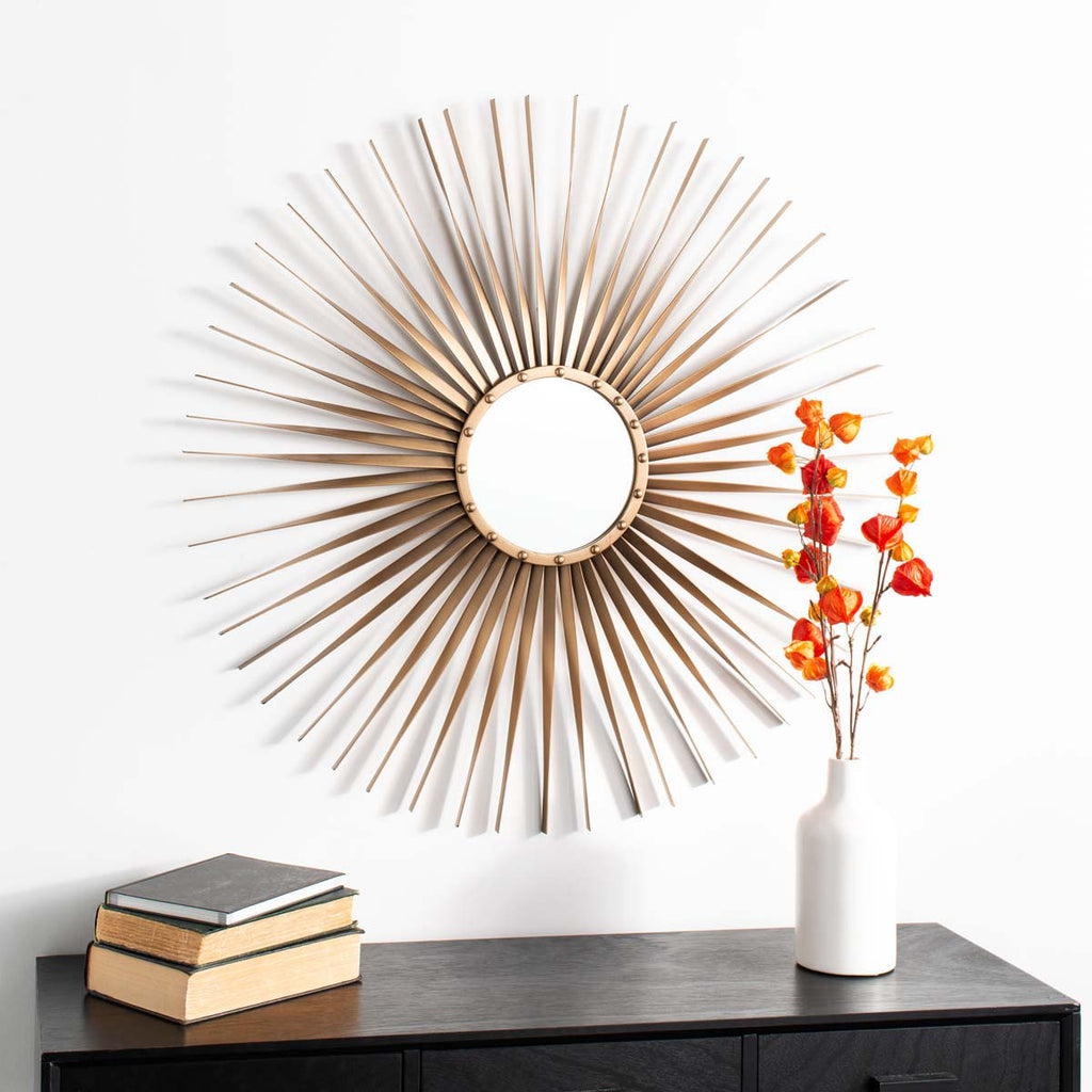 Safavieh Lachlyn Sunburst Mirror - Gold