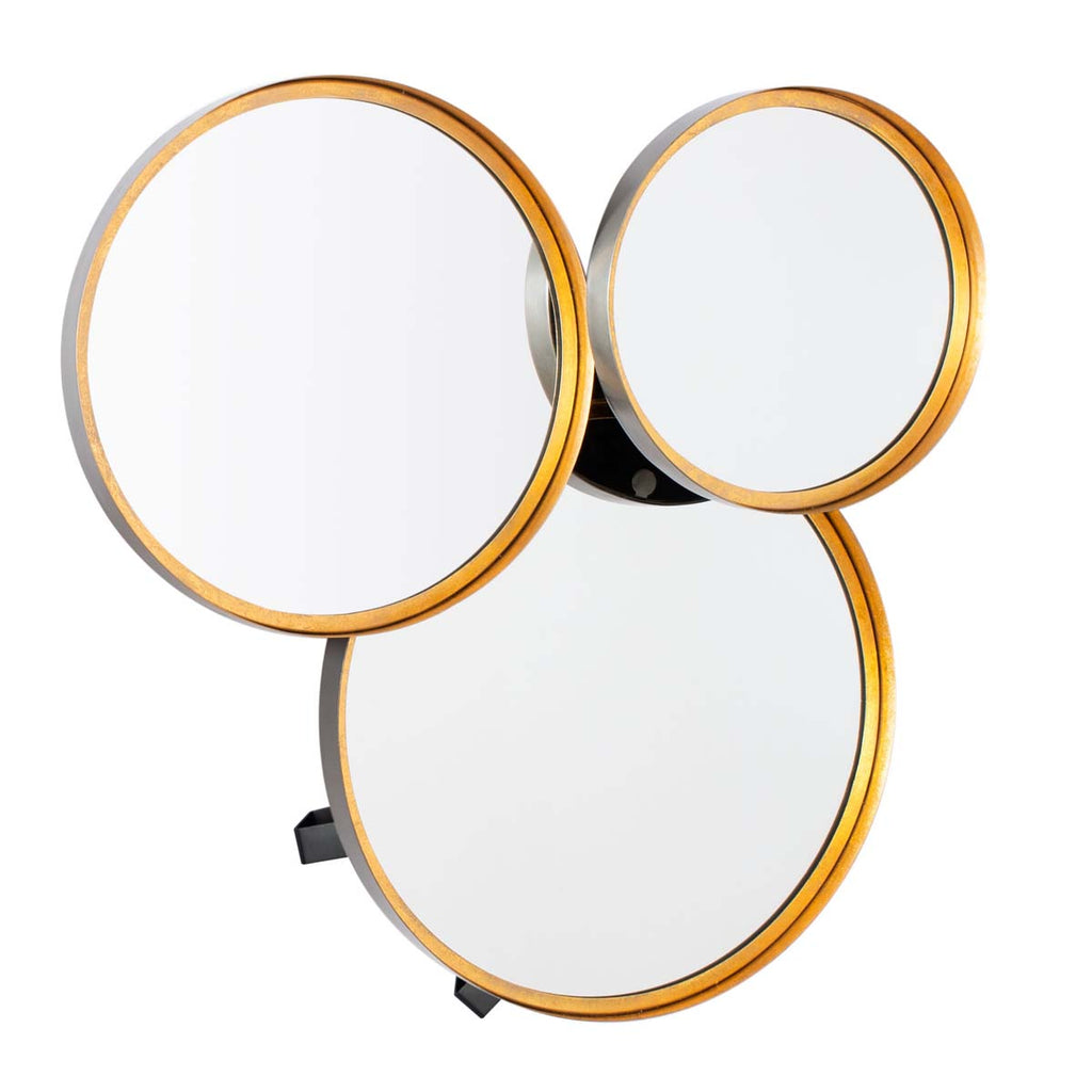 Safavieh Loni Mirror - Gold Foil/black