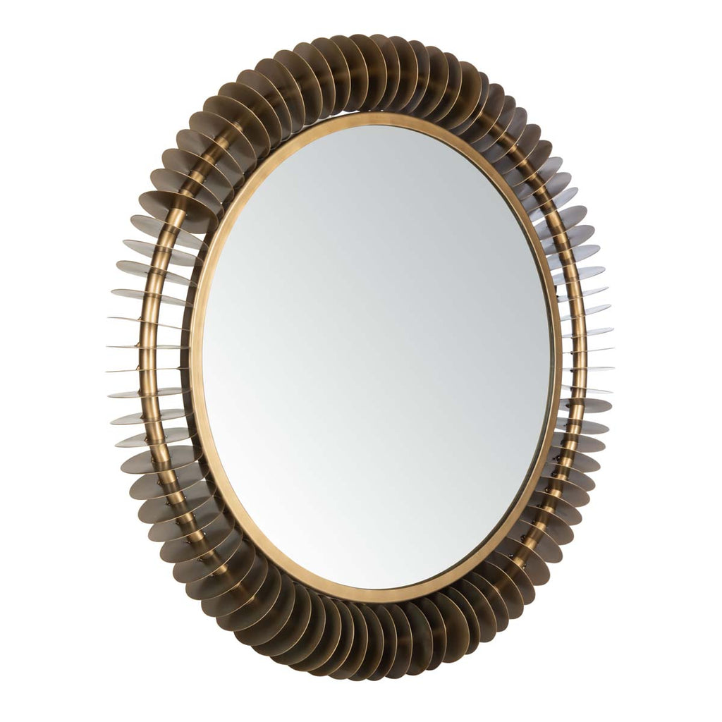 Safavieh Storm Mirror - Brass Antique