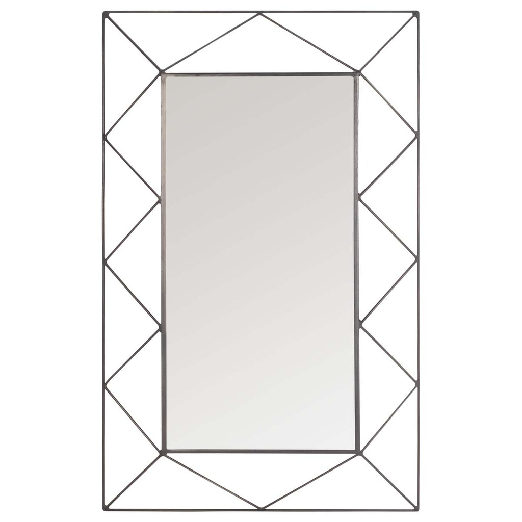 Safavieh Heath Mirror - GunMetal