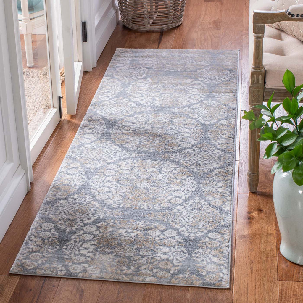 Martha Stewart Rug Collection: MSR0958G - Silver / Ivory