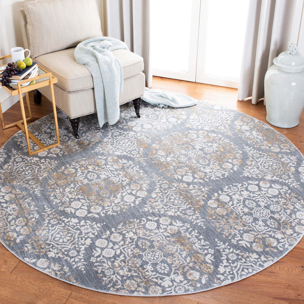 Martha Stewart Rug Collection: MSR0958G - Silver / Ivory