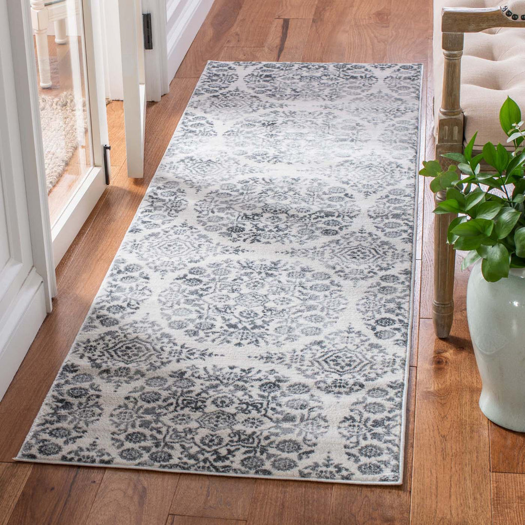 Martha Stewart Rug Collection: MSR0958H - Charcoal / Ivory