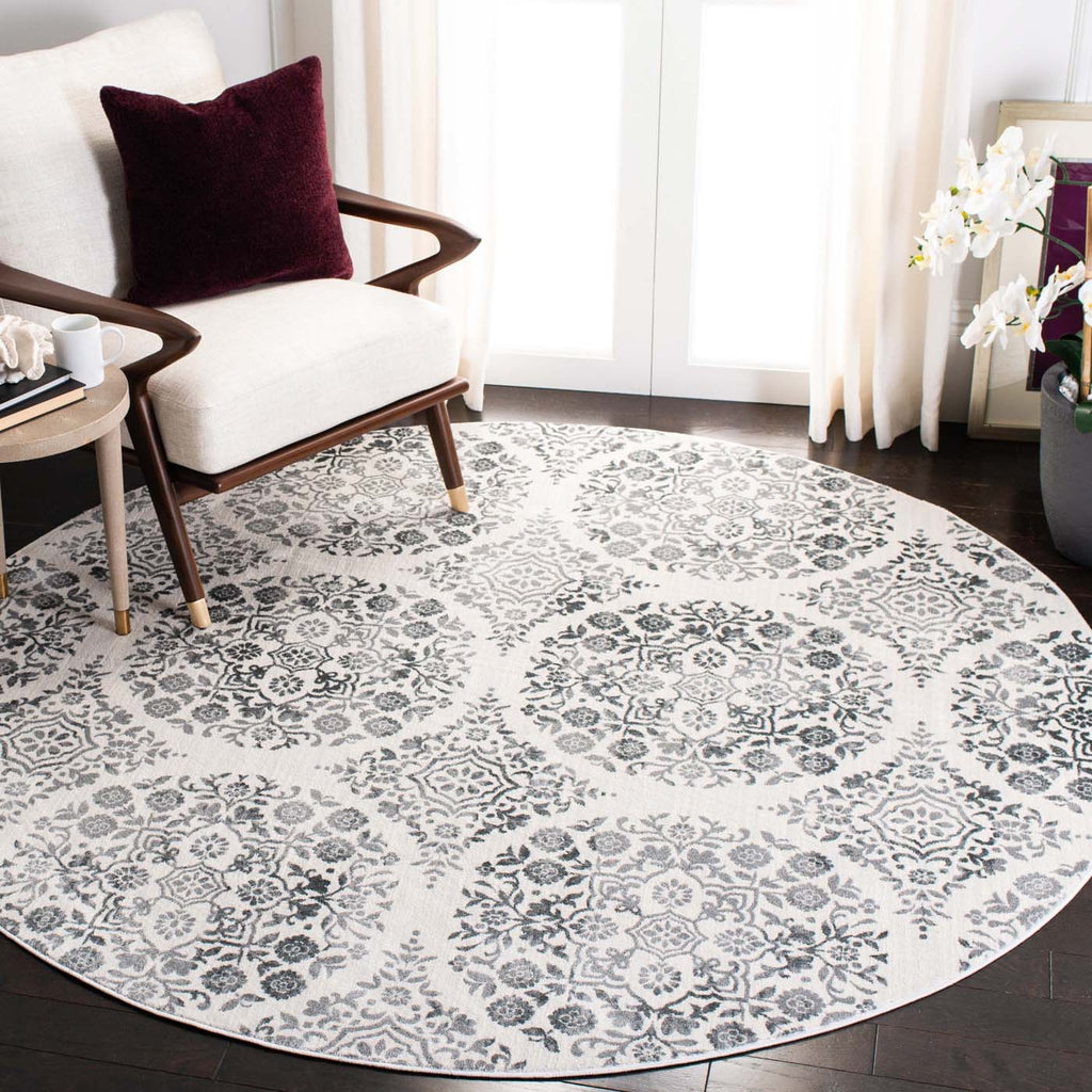 Martha Stewart Rug Collection: MSR0958H - Charcoal / Ivory