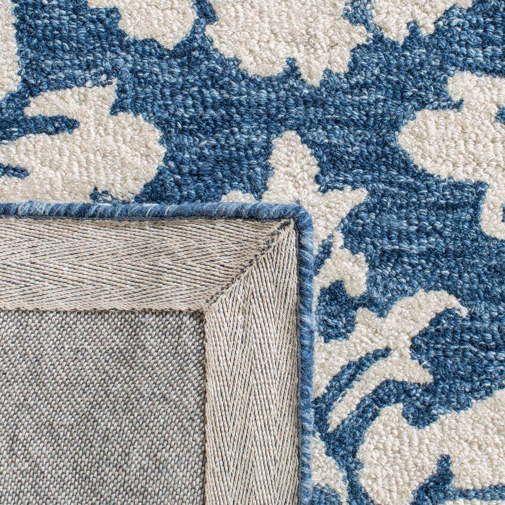 Martha Stewart Rug Collection: MSR221M - Blue / Ivory