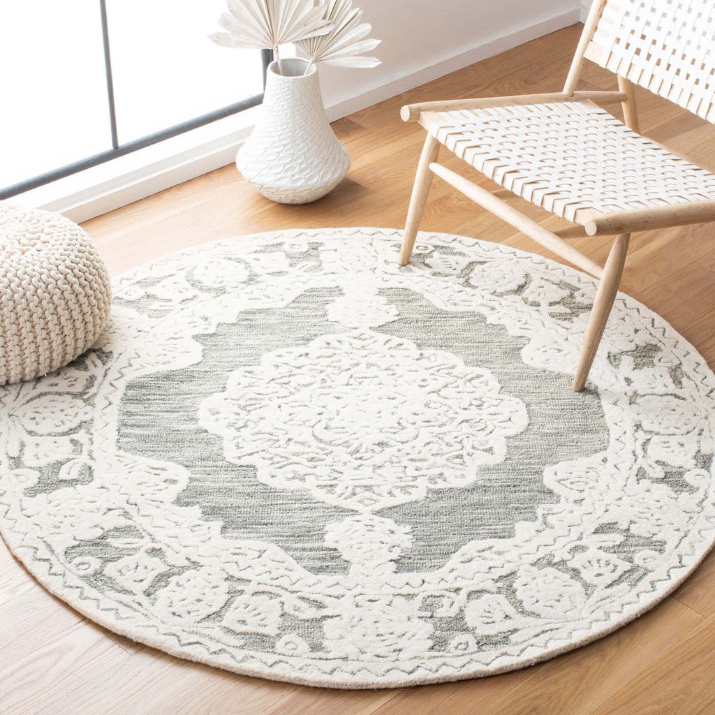 Martha Stewart Rug Collection: MSR275F - Grey / Ivory