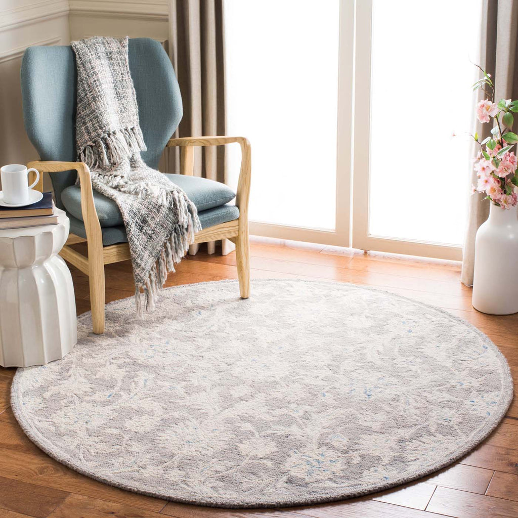 Martha Stewart Rug Collection: MSR3360F - Grey / Ivory