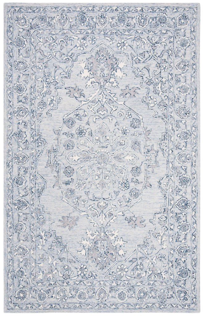 Safavieh Martha Stewart Rug Collection: MSR3370M - Light Blue / Ivory