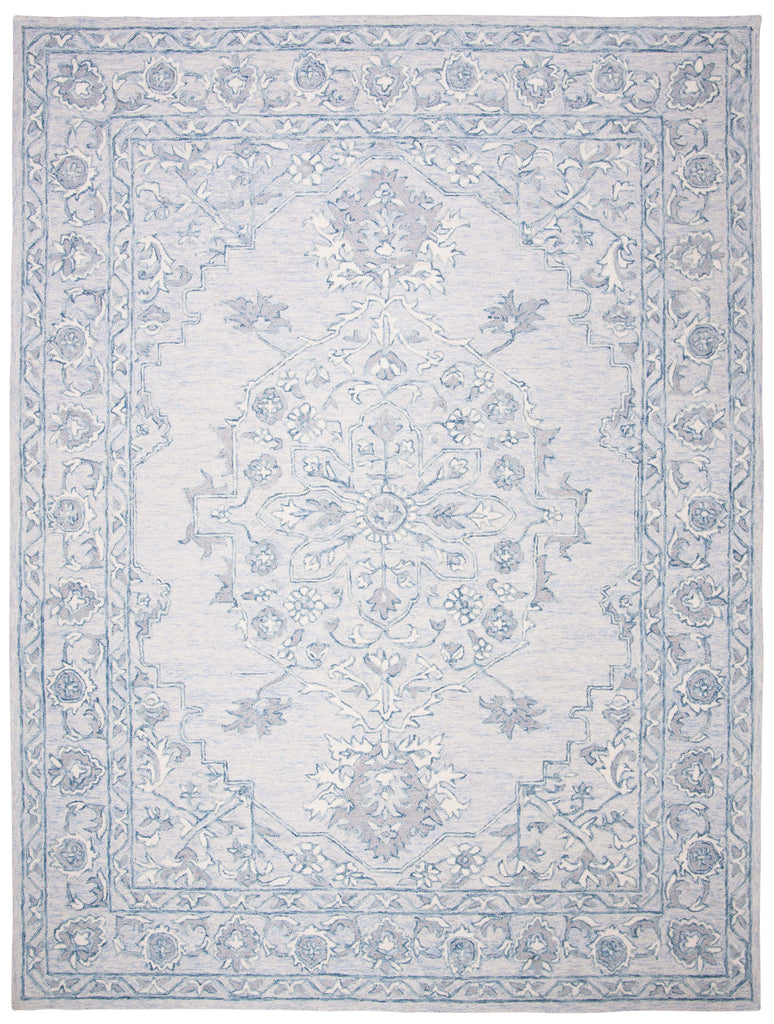 Safavieh Martha Stewart Rug Collection: MSR3370M - Light Blue / Ivory