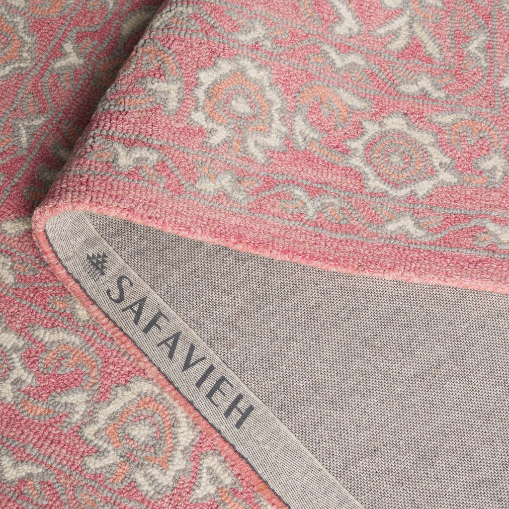 Safavieh Martha Stewart Rug Collection: MSR3370U-9 - Pink / Ivory