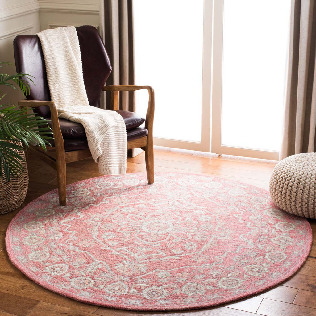 Safavieh Martha Stewart Rug Collection: MSR3370U-9 - Pink / Ivory