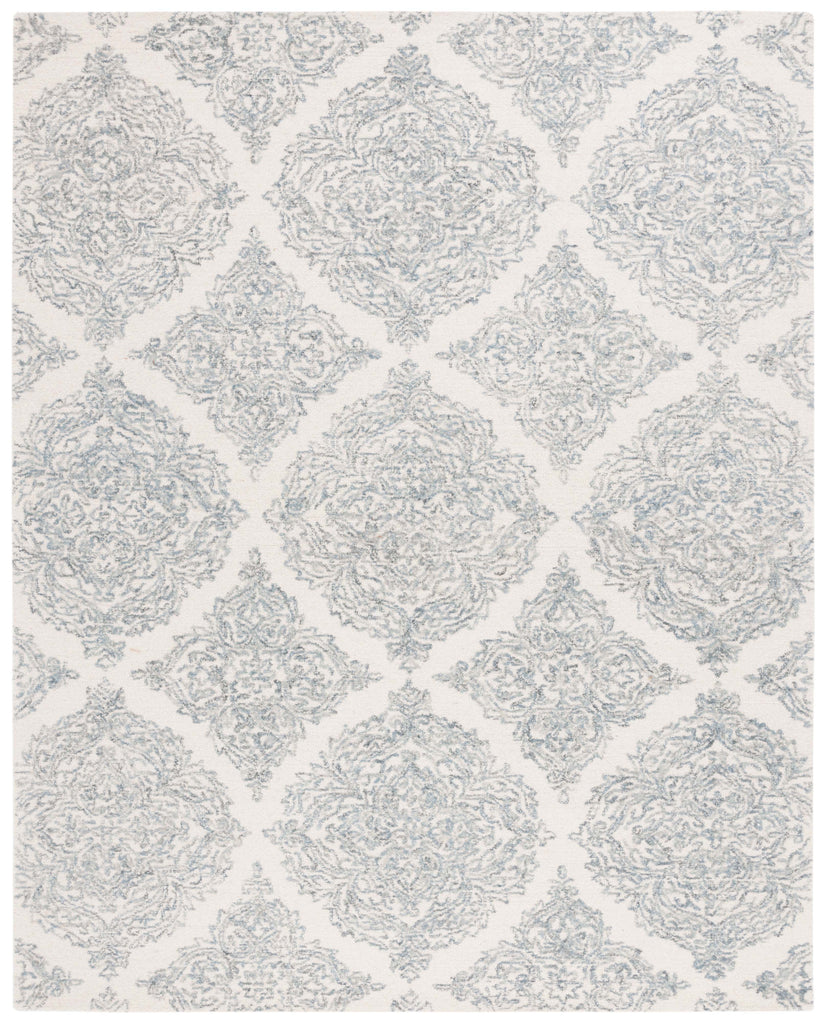 Safavieh Martha Stewart Rug Collection: MSR3376M - Ivory / Blue