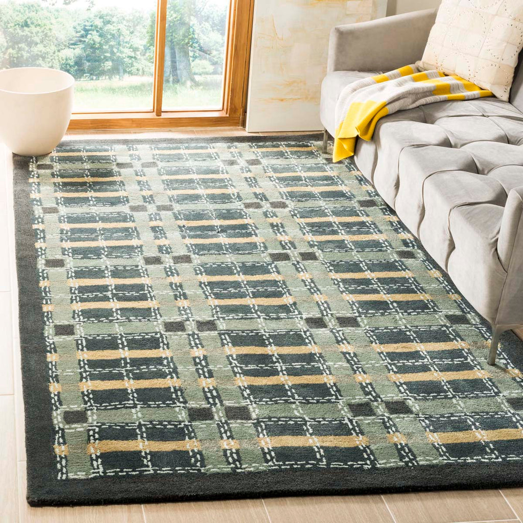 Martha Stewart Rug Collection MSR3613B - Wrought Irn Nvy