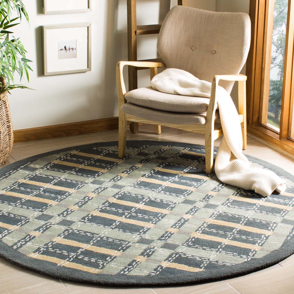 Martha Stewart Rug Collection MSR3613B - Wrought Irn Nvy