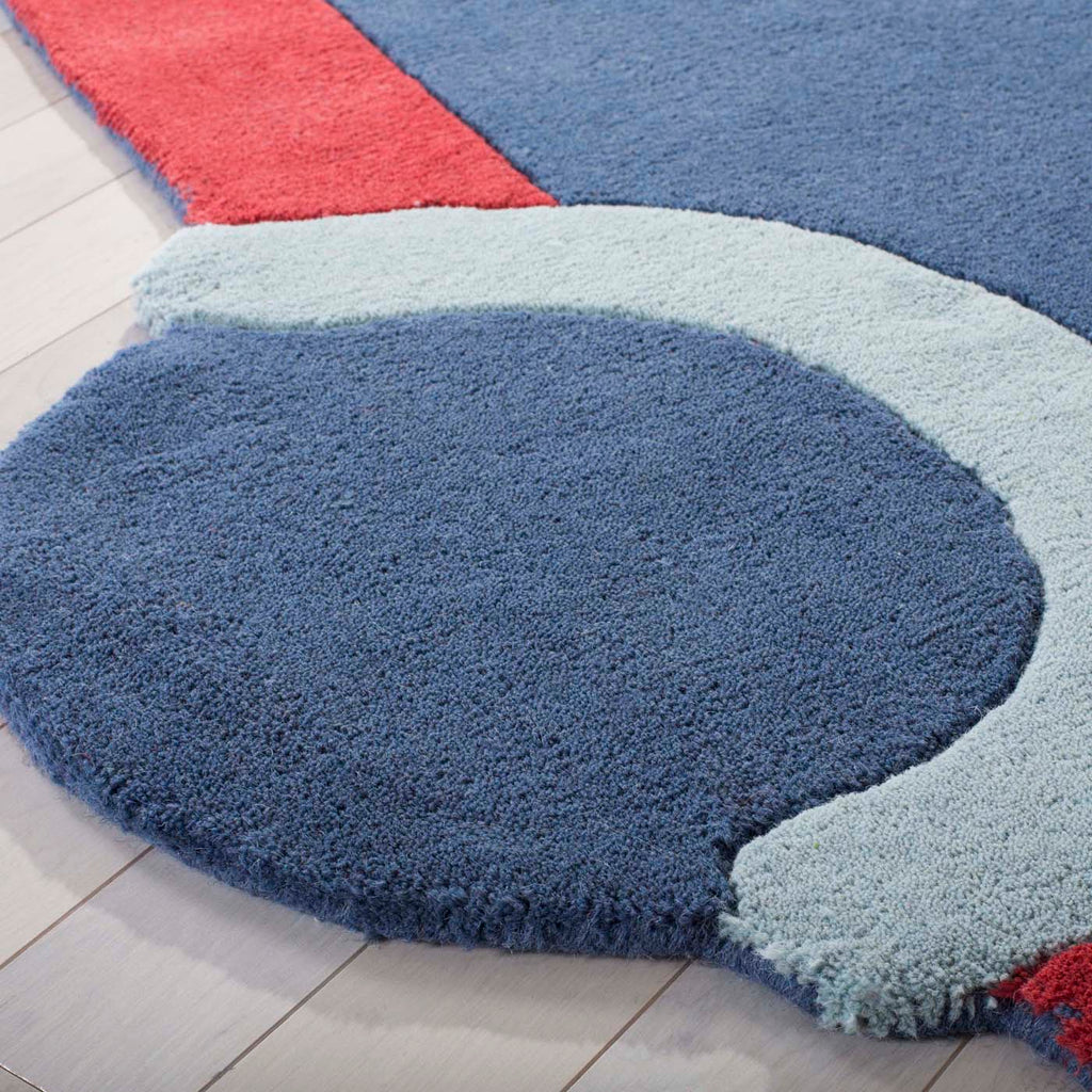 Martha Stewart Rug Collection: MSR4568A - Blue