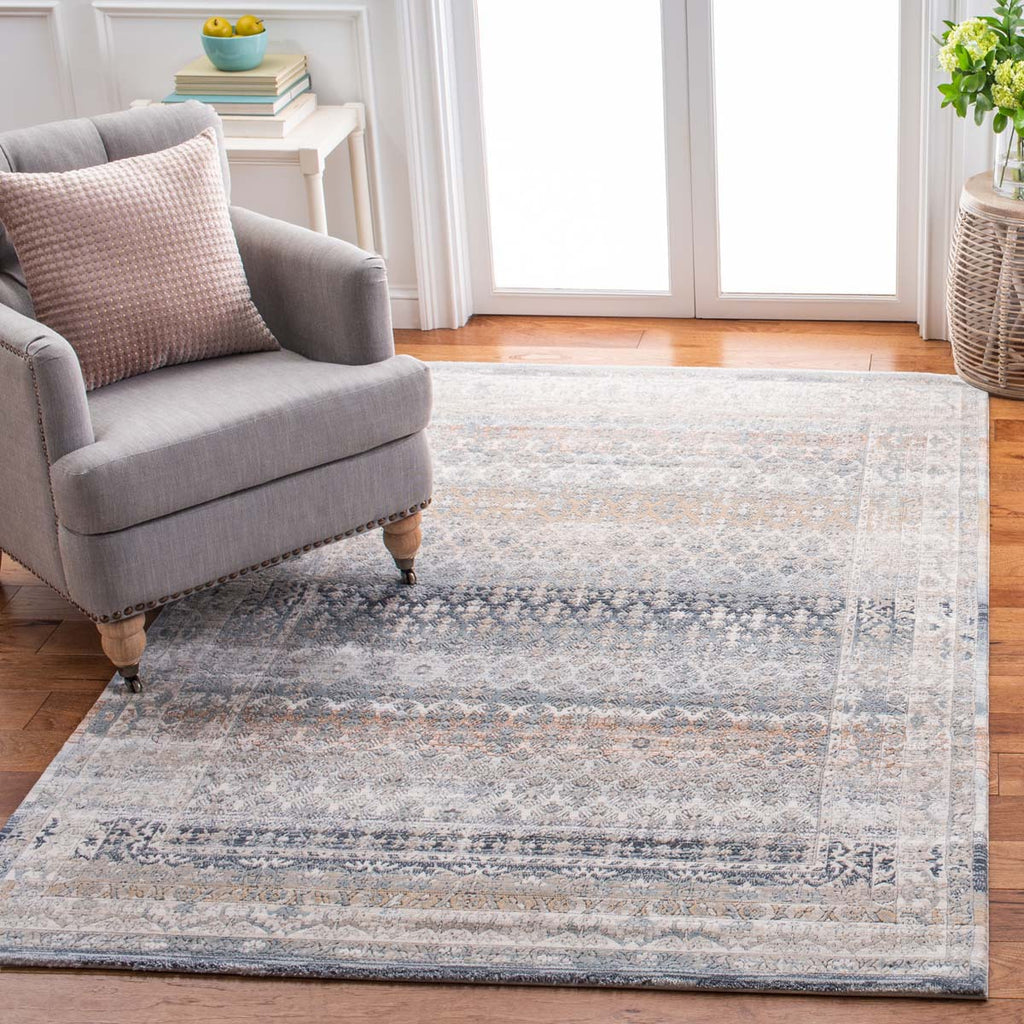 Martha Stewart Rug Collection MSR646G - Cream / Grey