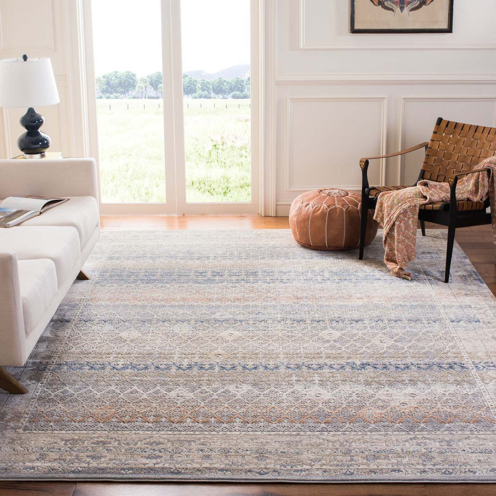 Martha Stewart Rug Collection MSR646G - Cream / Grey