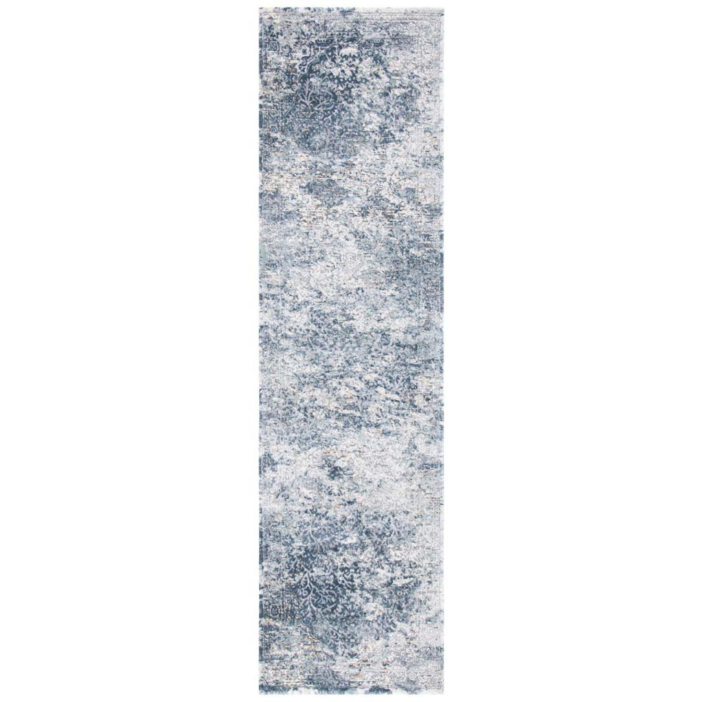 Martha Stewart Rug Collection MSR692M - Cream / Blue