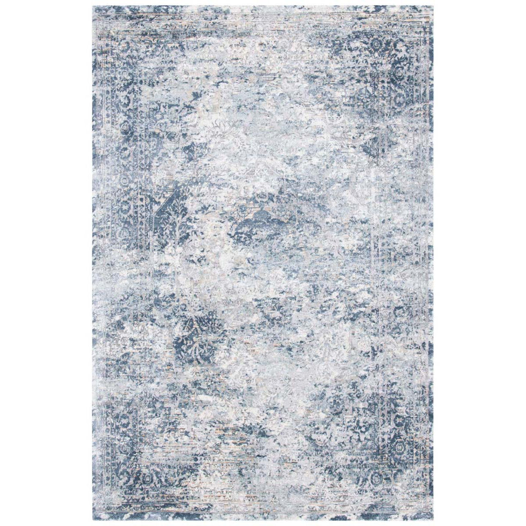 Martha Stewart Rug Collection MSR692M - Cream / Blue